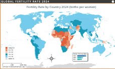 Global Fertility Rate Map
