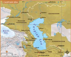 Caspian Sea Map thumb