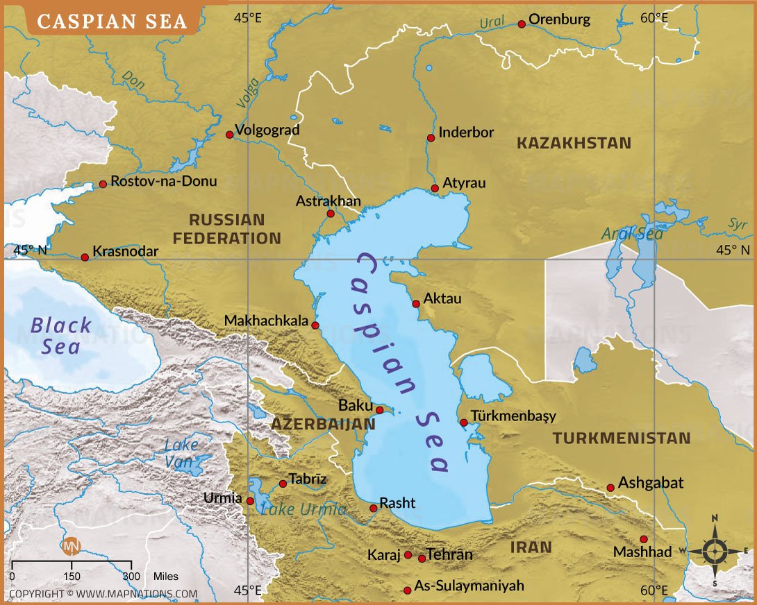 Caspian Sea Map