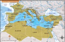 Mediterranean Sea Map thumb