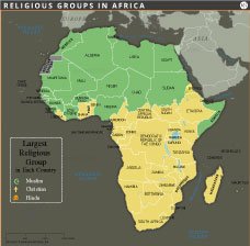 Religious Groups in Africa by Country