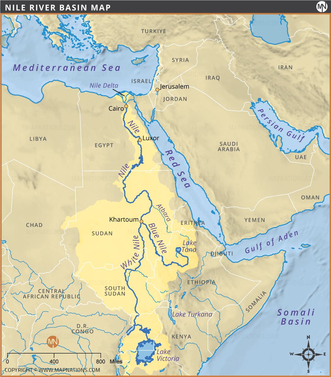 Nile River Map thumb
