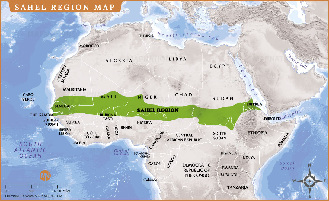 Physical Map Of Africa Mountains Rivers Deserts And Elevation Features