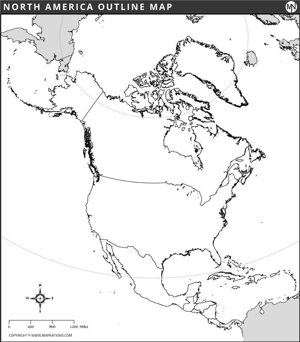 North America Blank Map north-america-blank-map