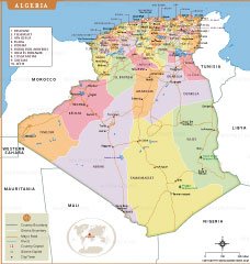 Map of algeria