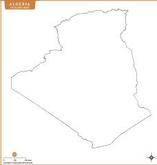 Algeria Outline Map