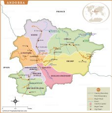 Map of andorra