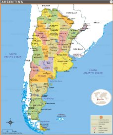 Map of Argentina