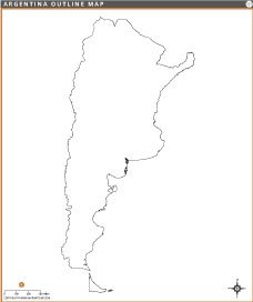 Argentina Outline Map