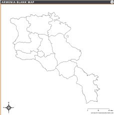 Armenia Blank Map