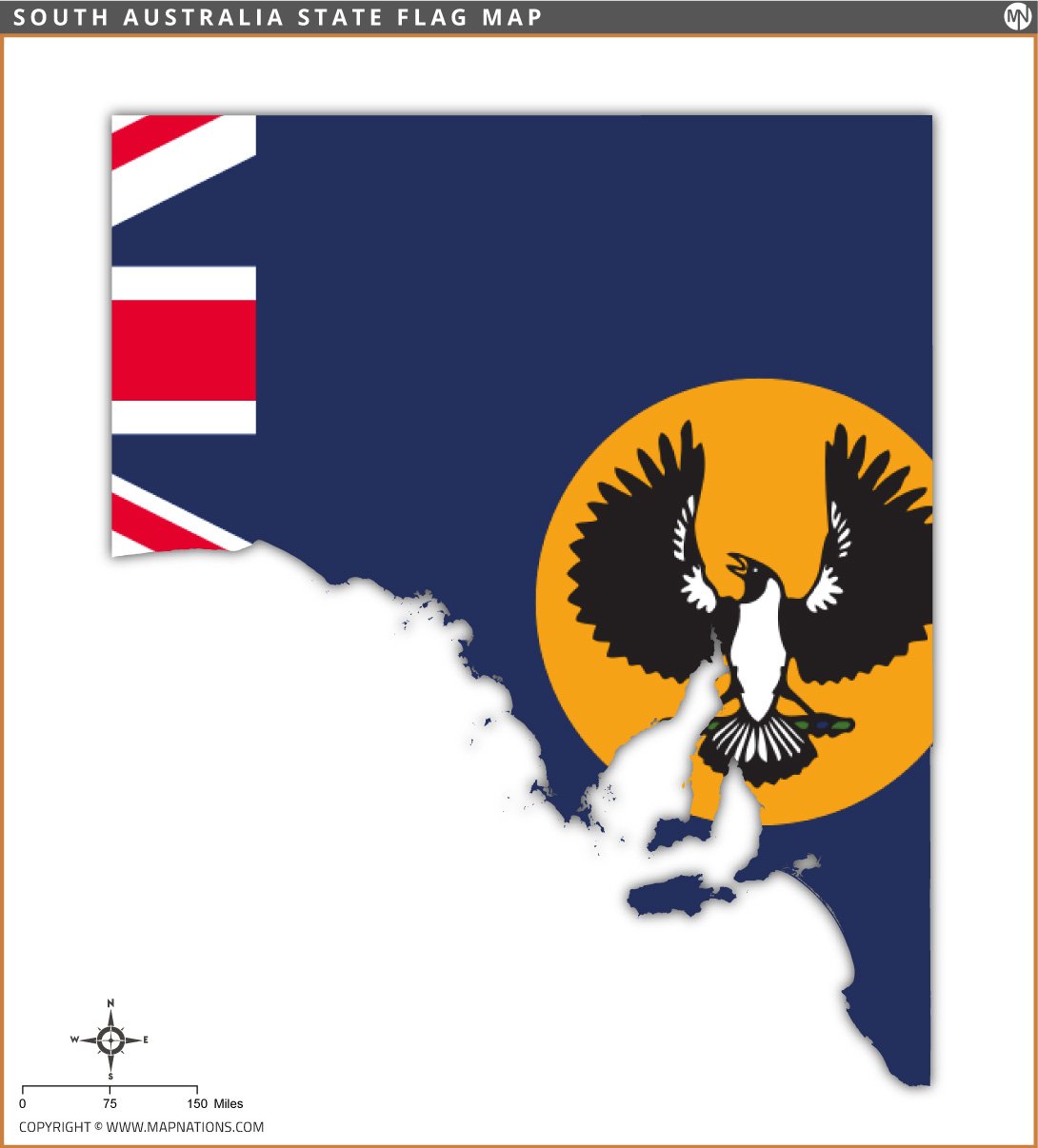 south-australia-flag-map
