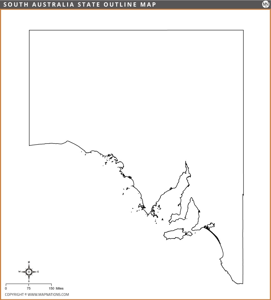 south-australia-outline-map