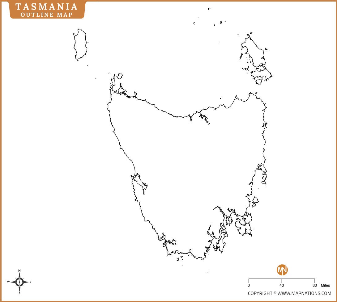 tasmania-outline-map