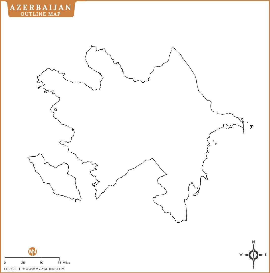 azerbaijan-outline-map