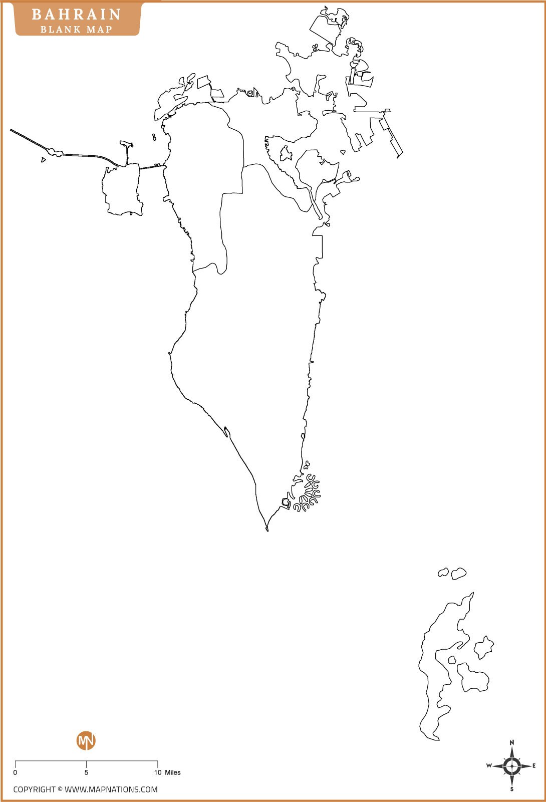 bahrain-blank-map