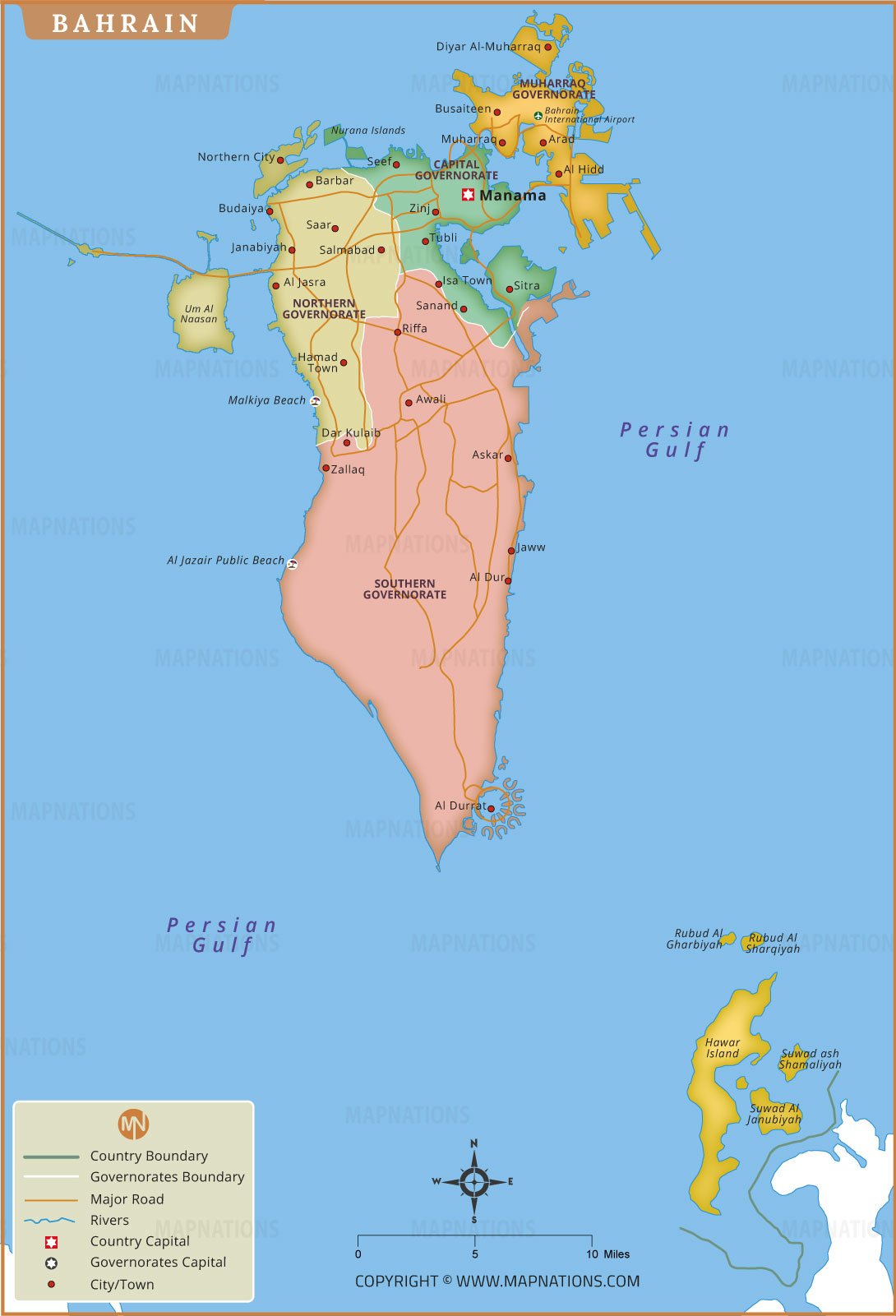 Bahrain Map