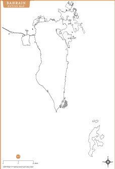 bahrain-outline-map