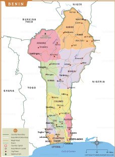 Map of benin