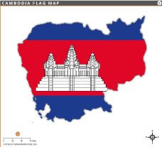 cambodia-flag-map