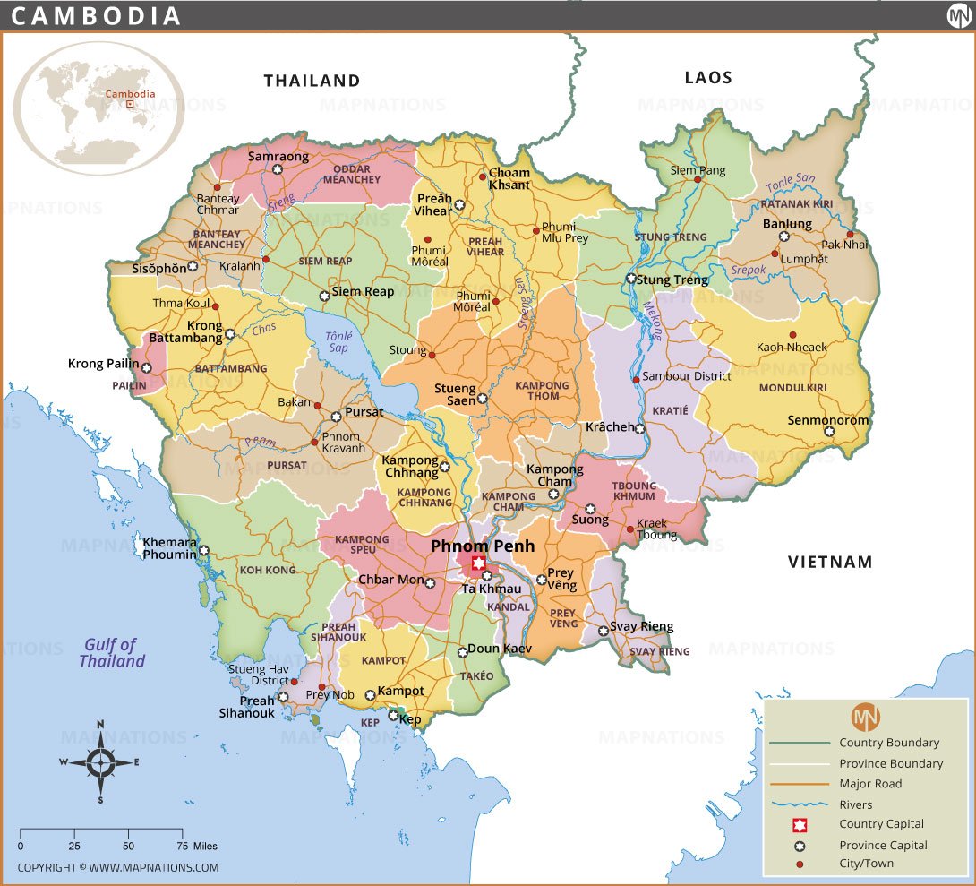 Cambodia Map