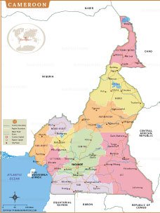 Map of cameroon