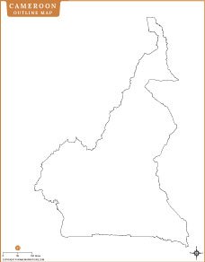 Cameroon Outline Map
