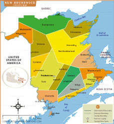 New Brunswick County Map thumb
