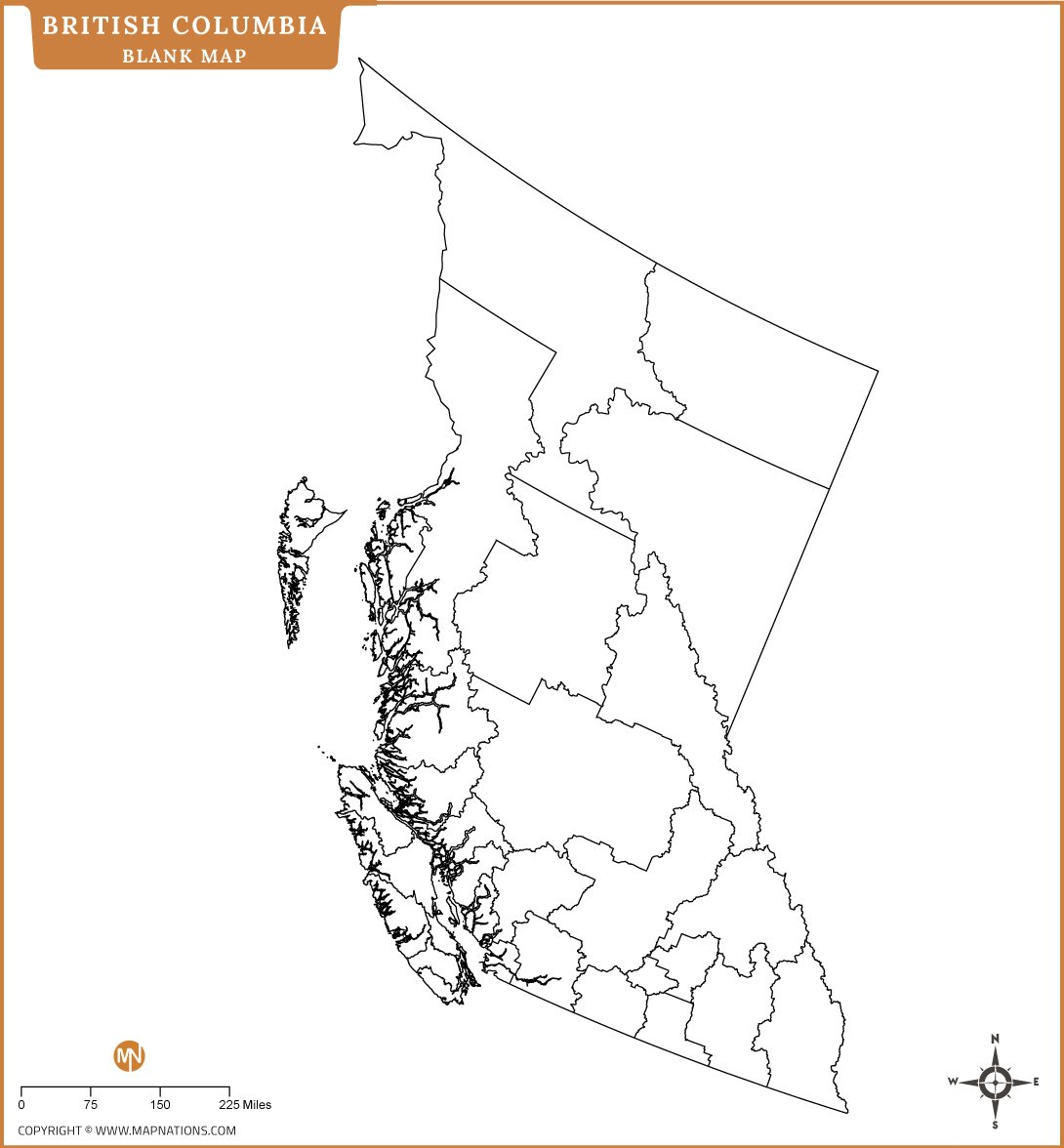 British Columbia Blank Map british-columbia-blank-map