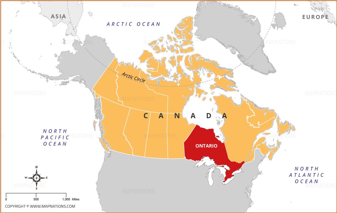 Ontario Location Map where-is-ontario