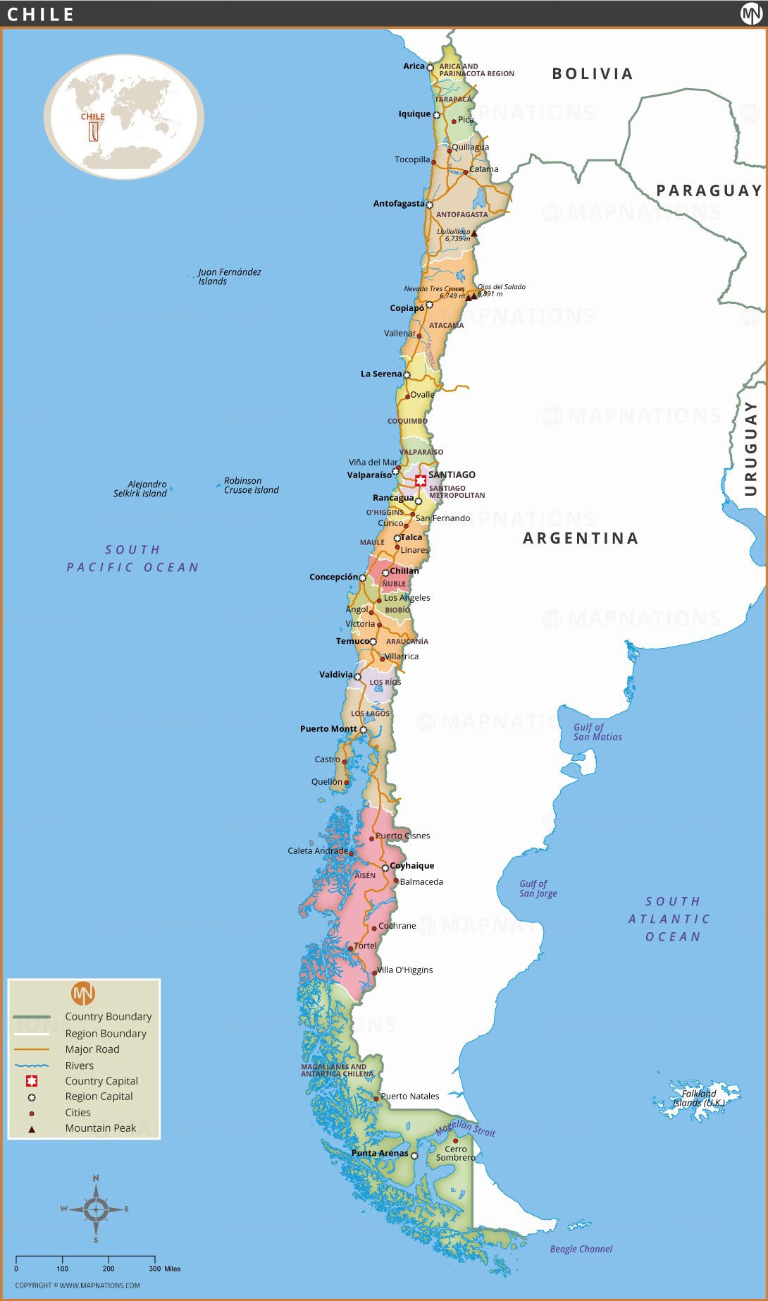 Chile Map