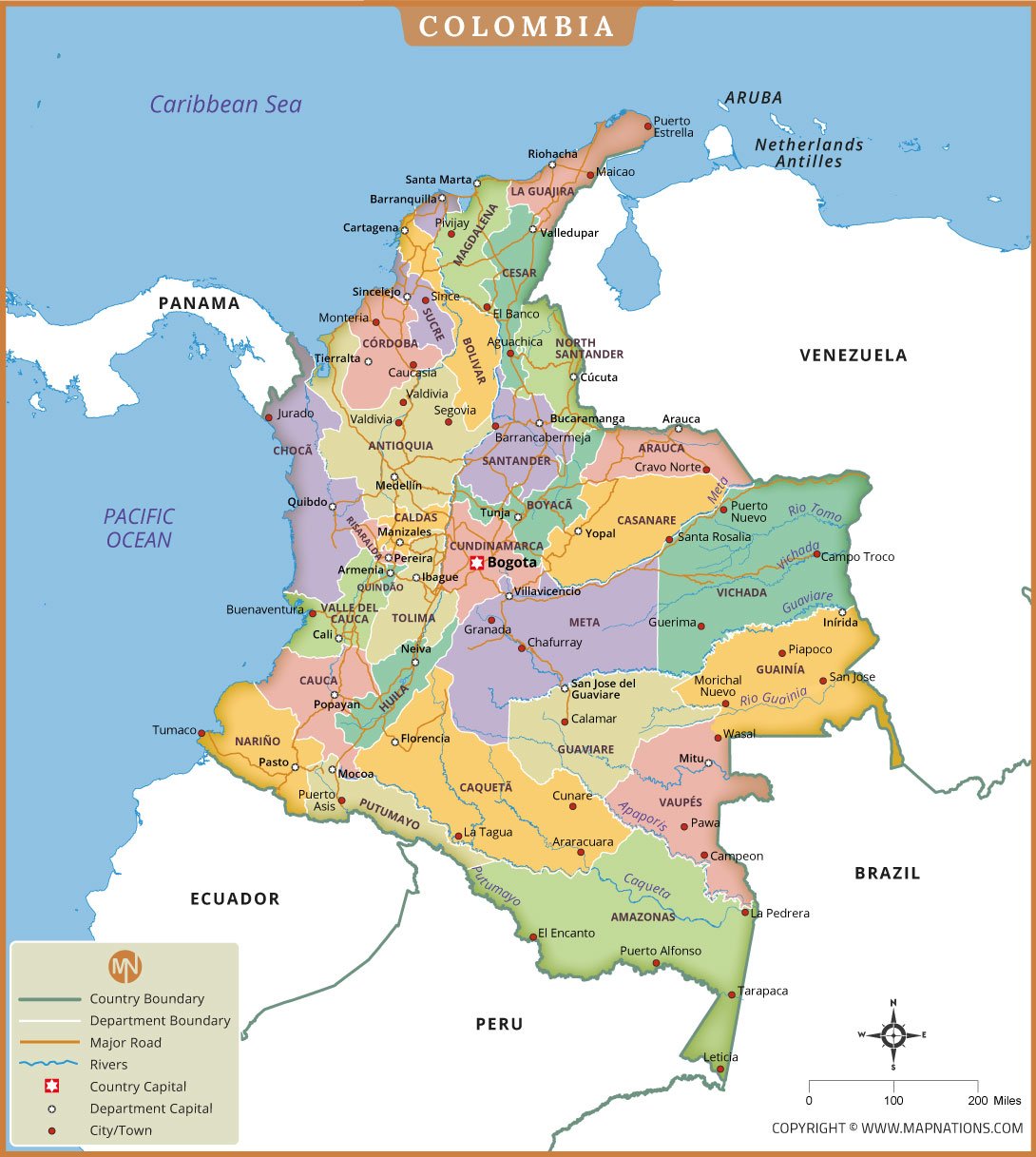 Colombia Map