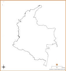 colombia-outline-map