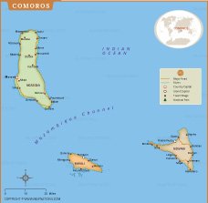 Map of comoros