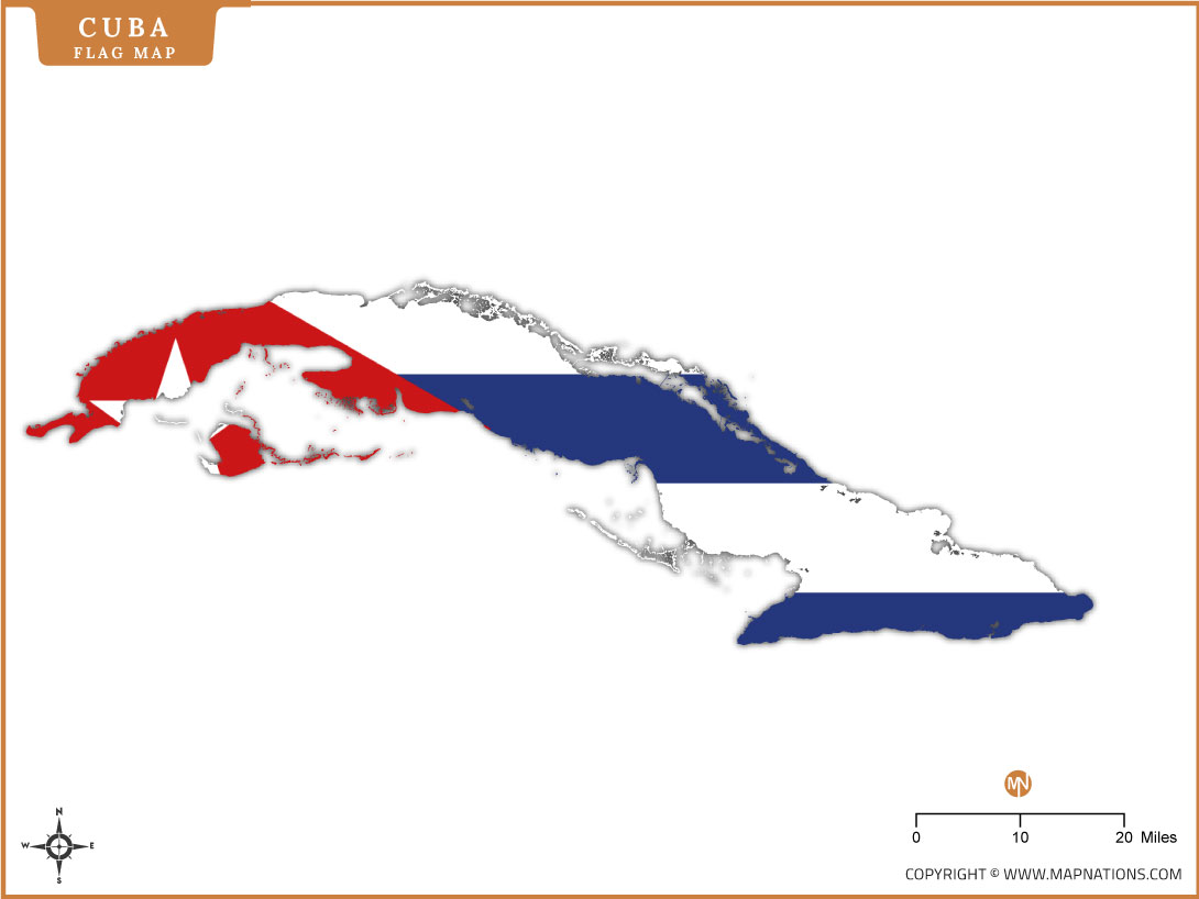 Cuba Flag Map Outline Map Of Cuba With National Flag Colors Cuba Flag Map Outline Map Of Cuba With National Flag Colors