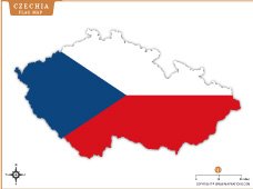 czechia-flag-map