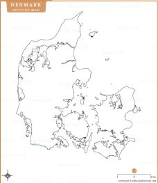 denmark-outline-map
