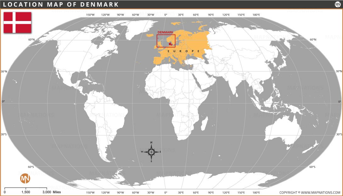 Denmark Location Map where-is-denmark