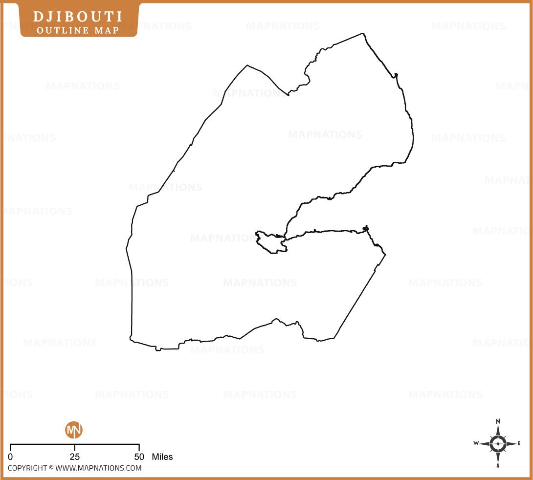 djibouti-outline-map