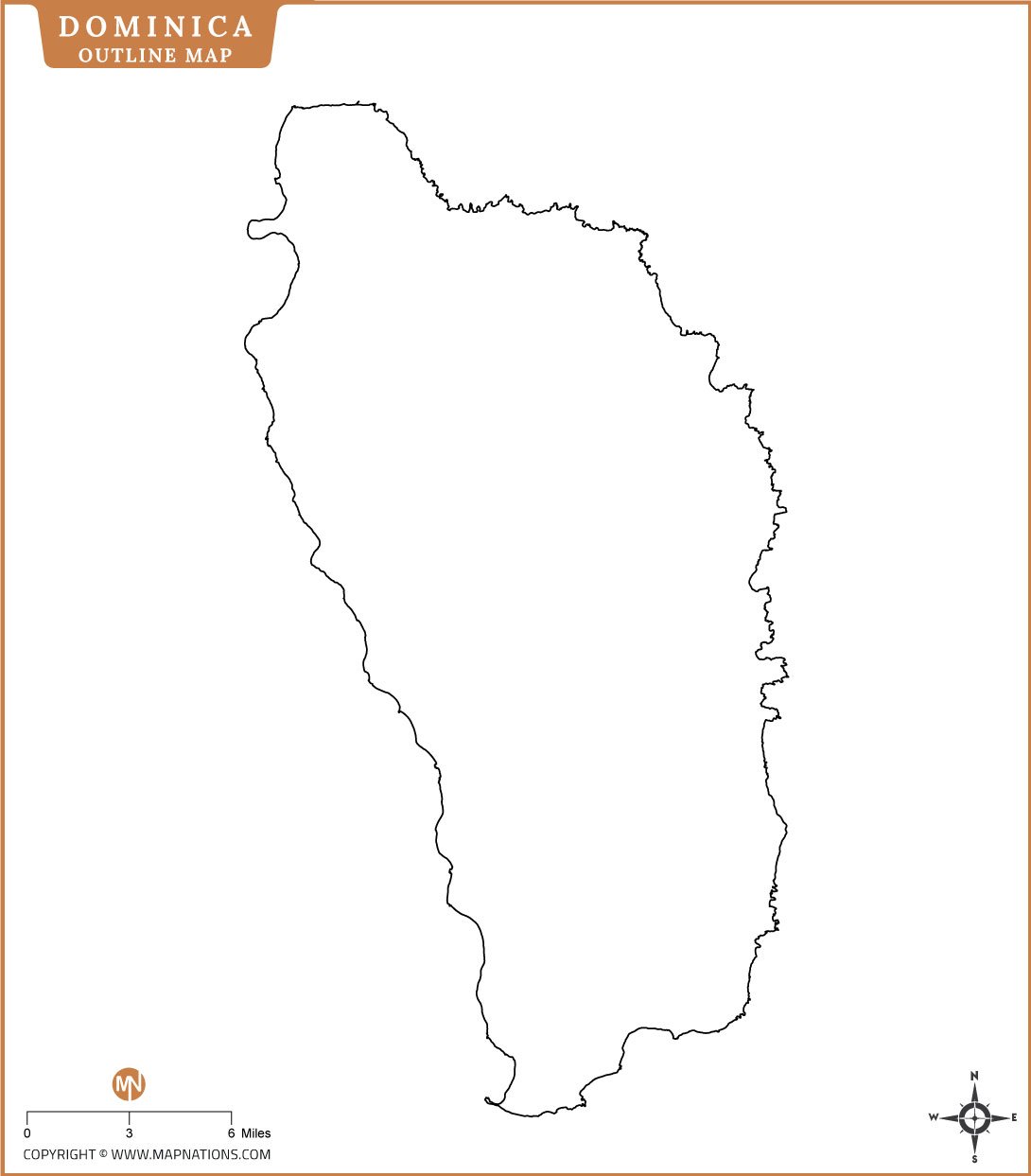 dominica-outline-map