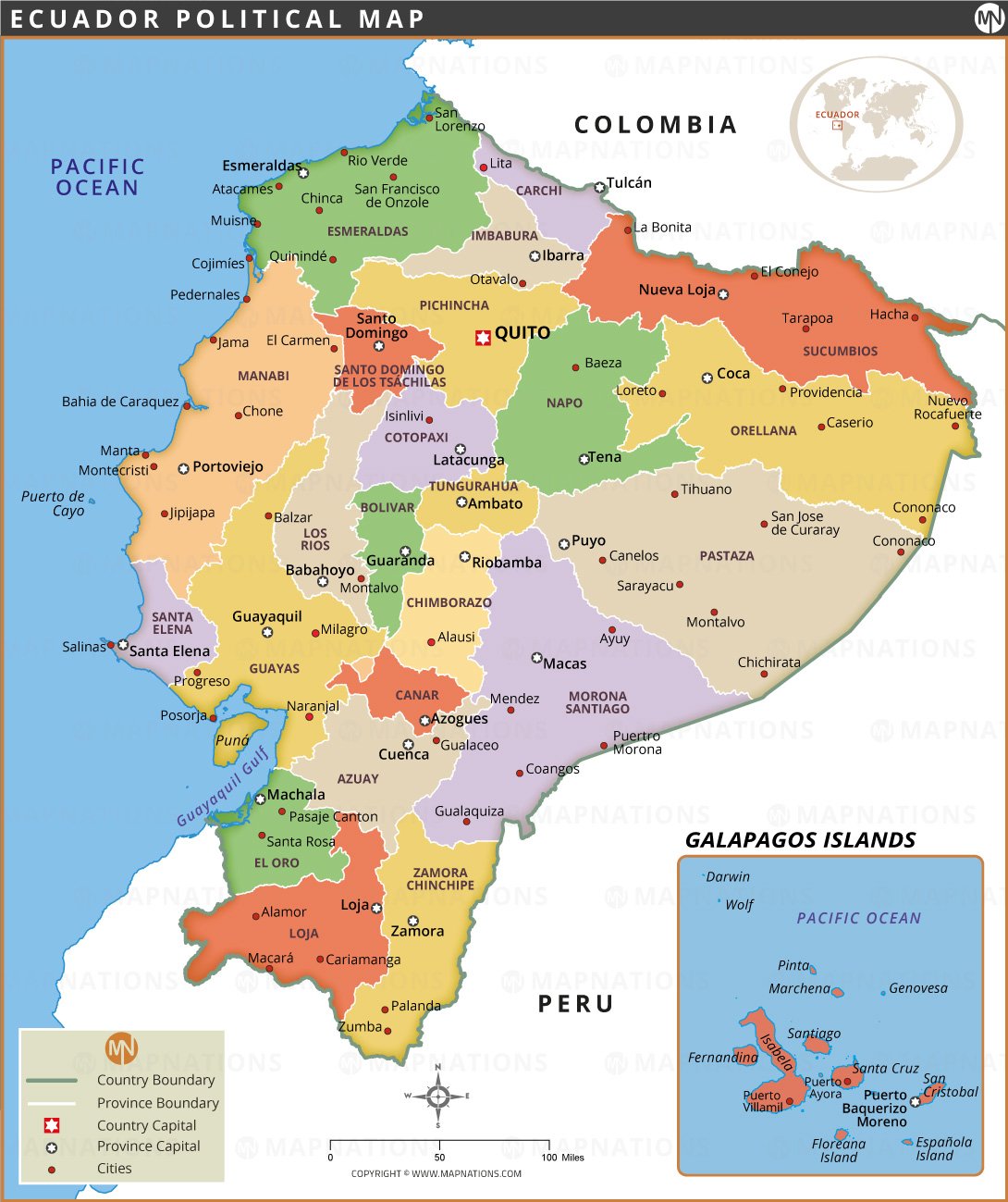 ecuador-political-map