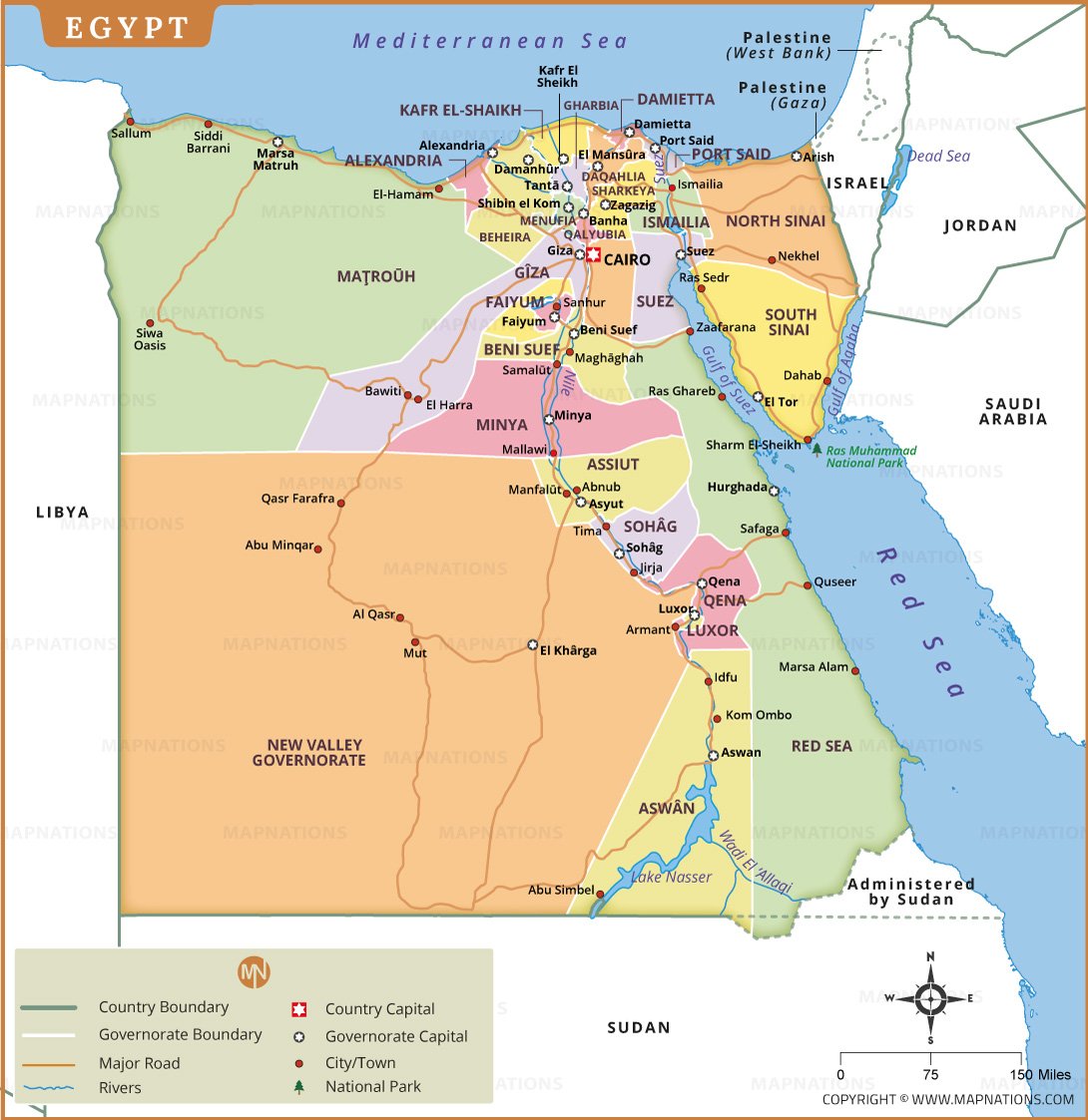 Map of Egypt