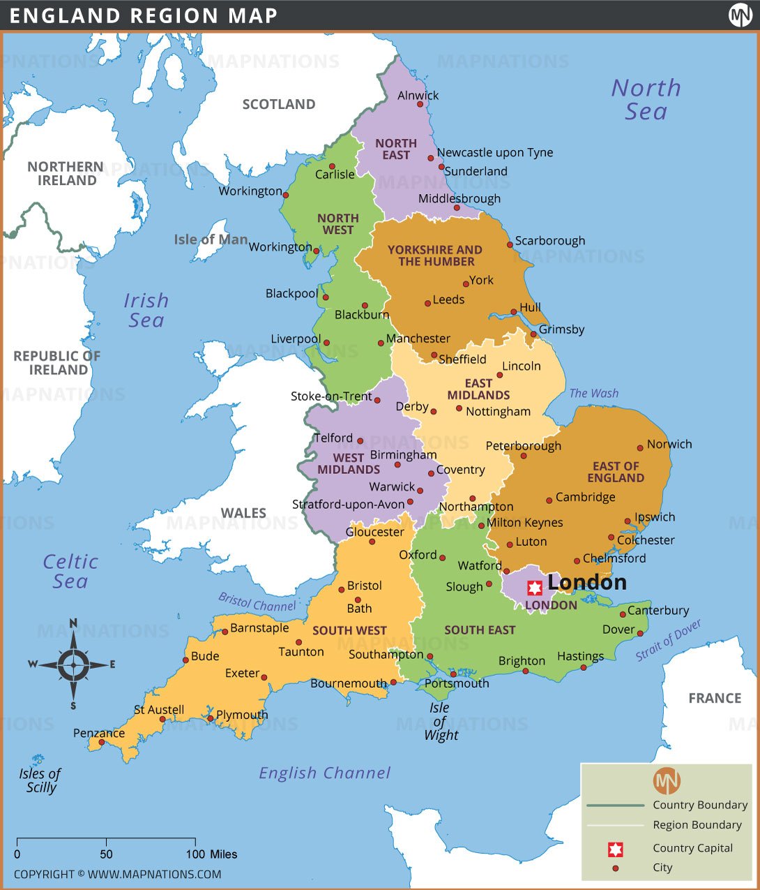 Regions of England