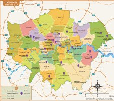 London Borough Map Thumbnail