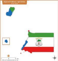 Equatorial Guinea Flag Map Thumb