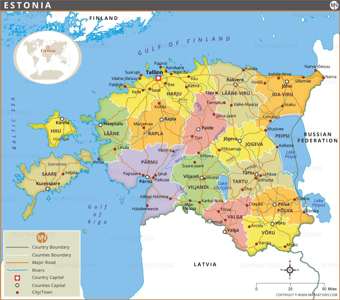 Estonia Map