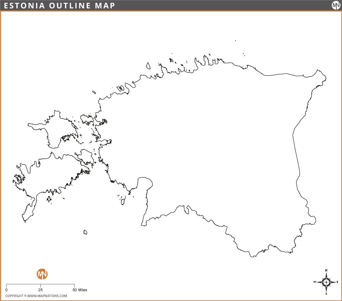 estonia-outline-map