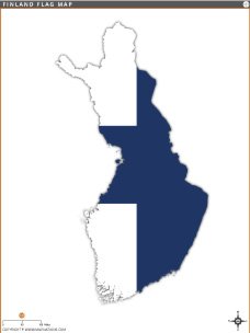 finland-flag-map