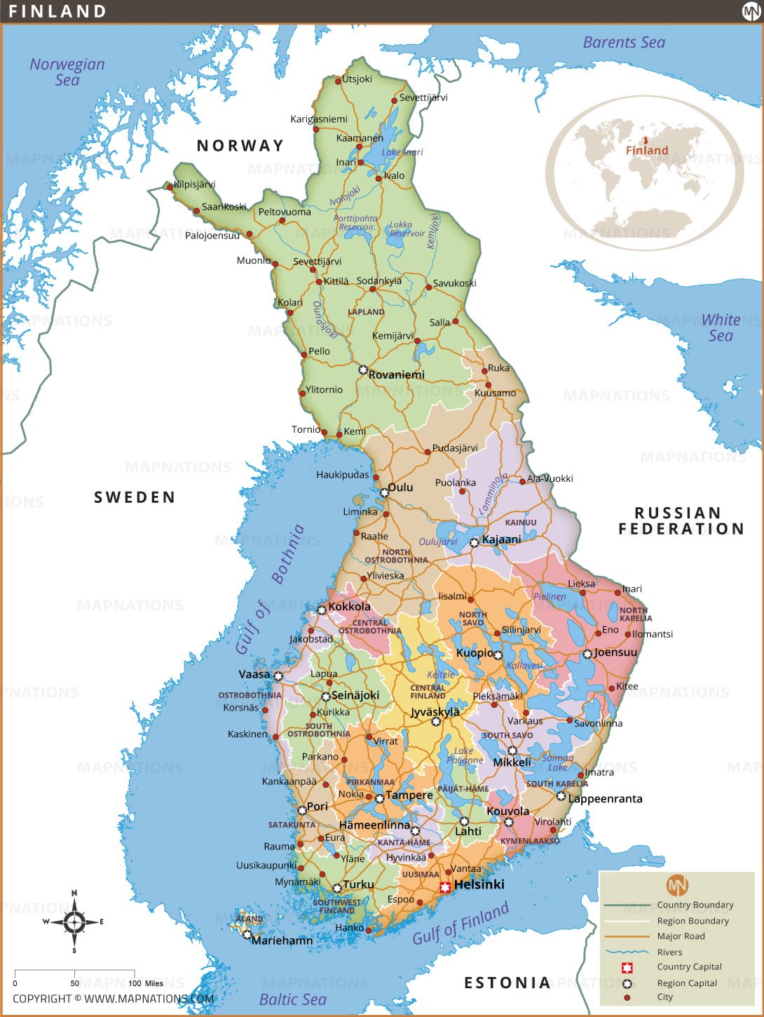 Finland Map