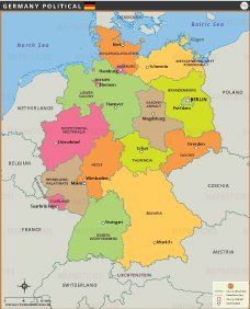 Political Map of Germany