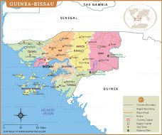 Map of Guinea-Bissau